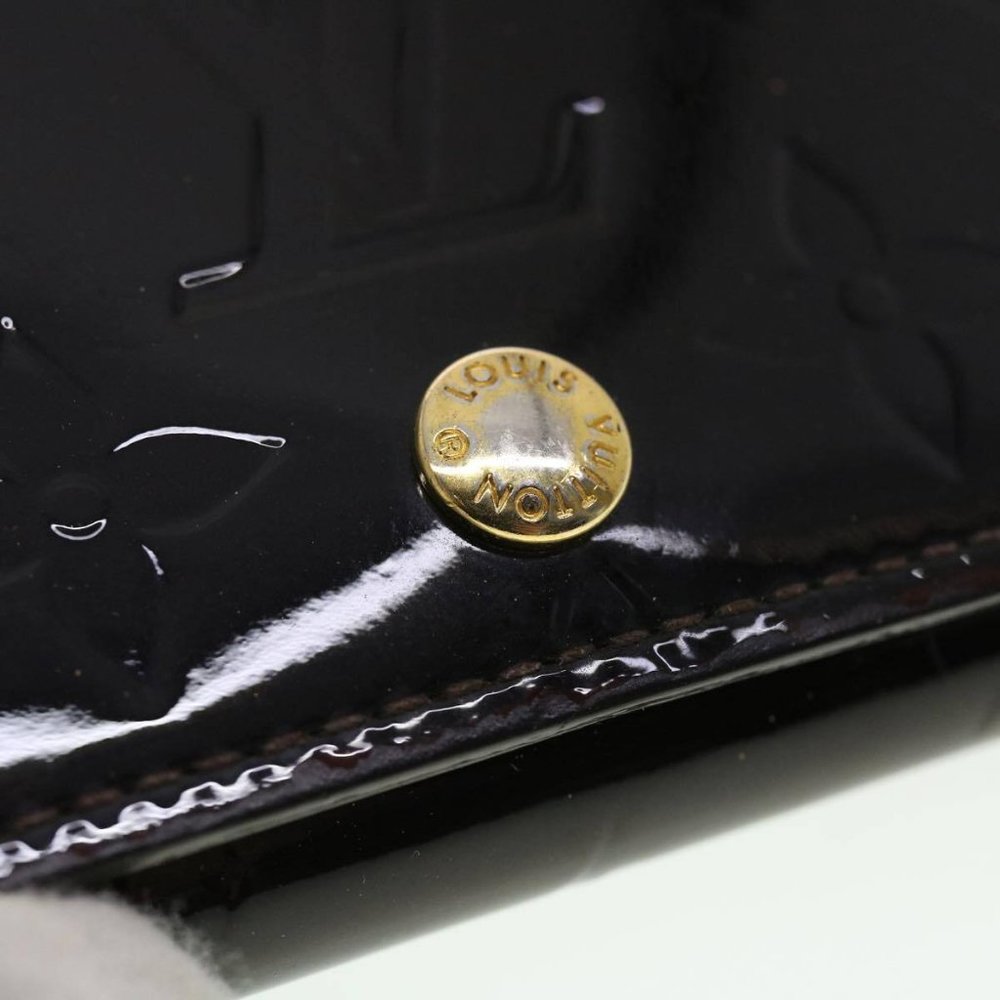 LOUIS VUITTON Vernis Anvelop Cult De Vuitto Card Case Amarante - Picture 12 of 15